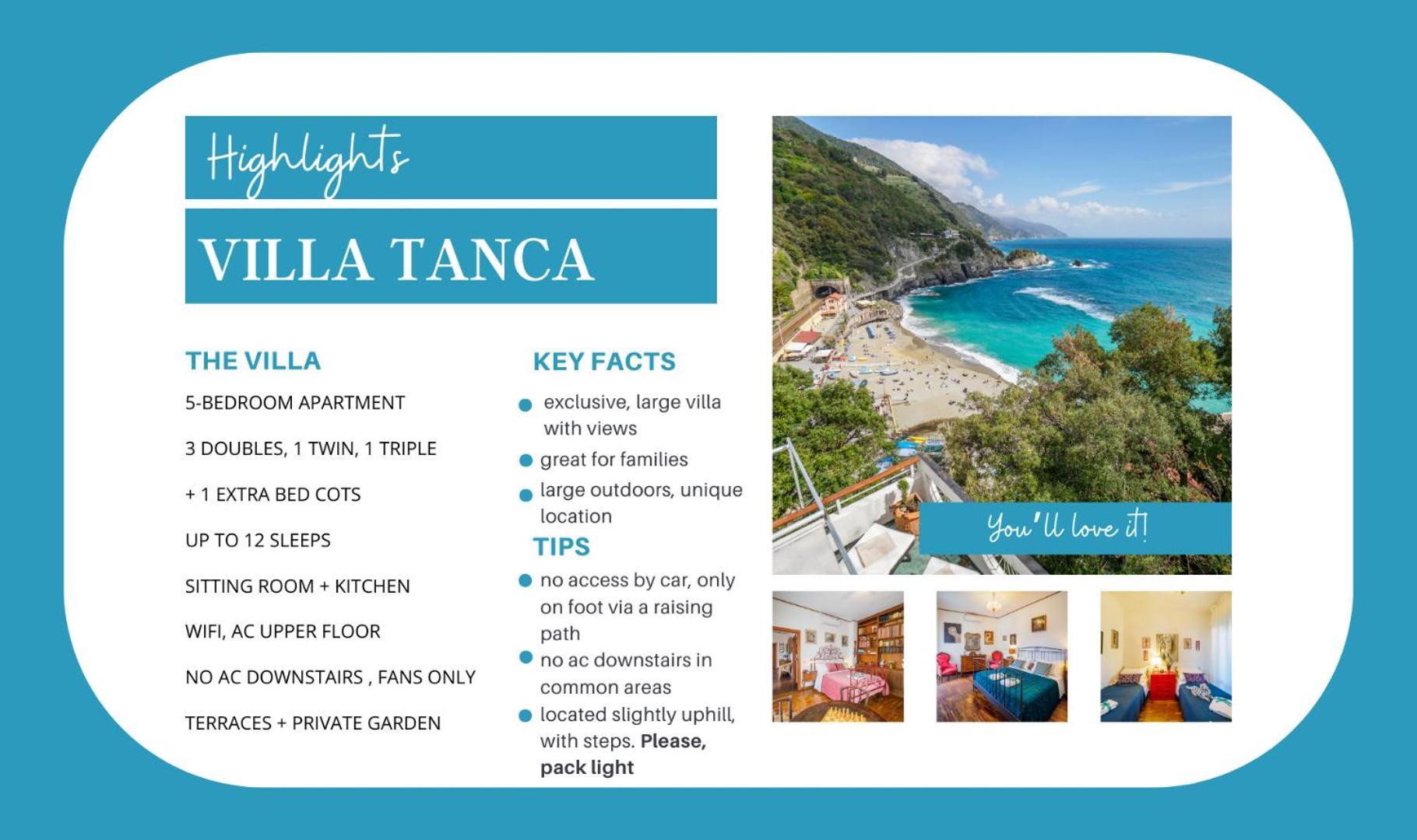 Villa Tanca With Ac, Terrace And Views Monterosso al Mare Exterior foto